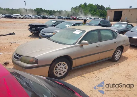 2002 Chevrolet Impala из США, поврежденный, VIN 2G1WF52E129147766